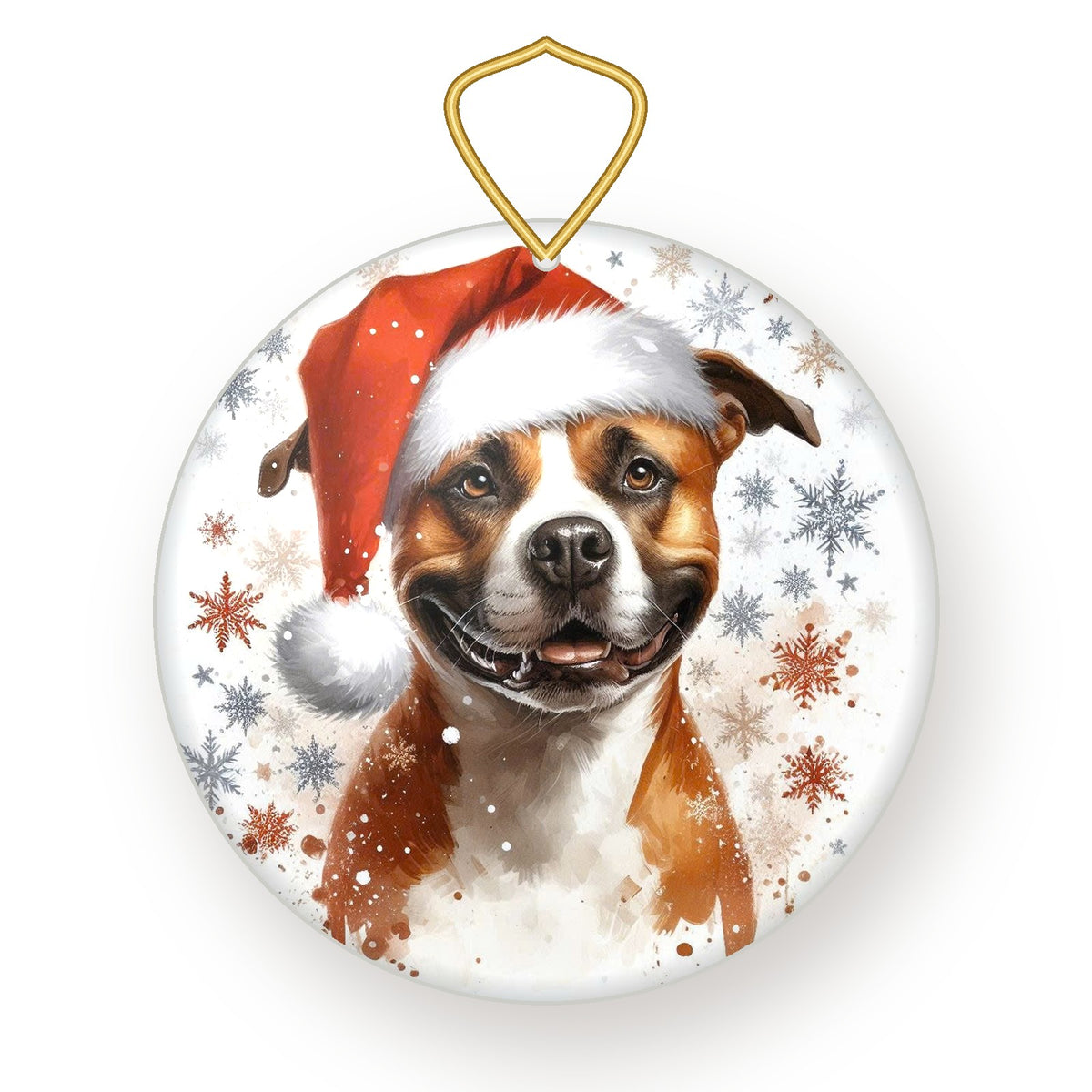 American Staffordshire Terrier Christmas ornament