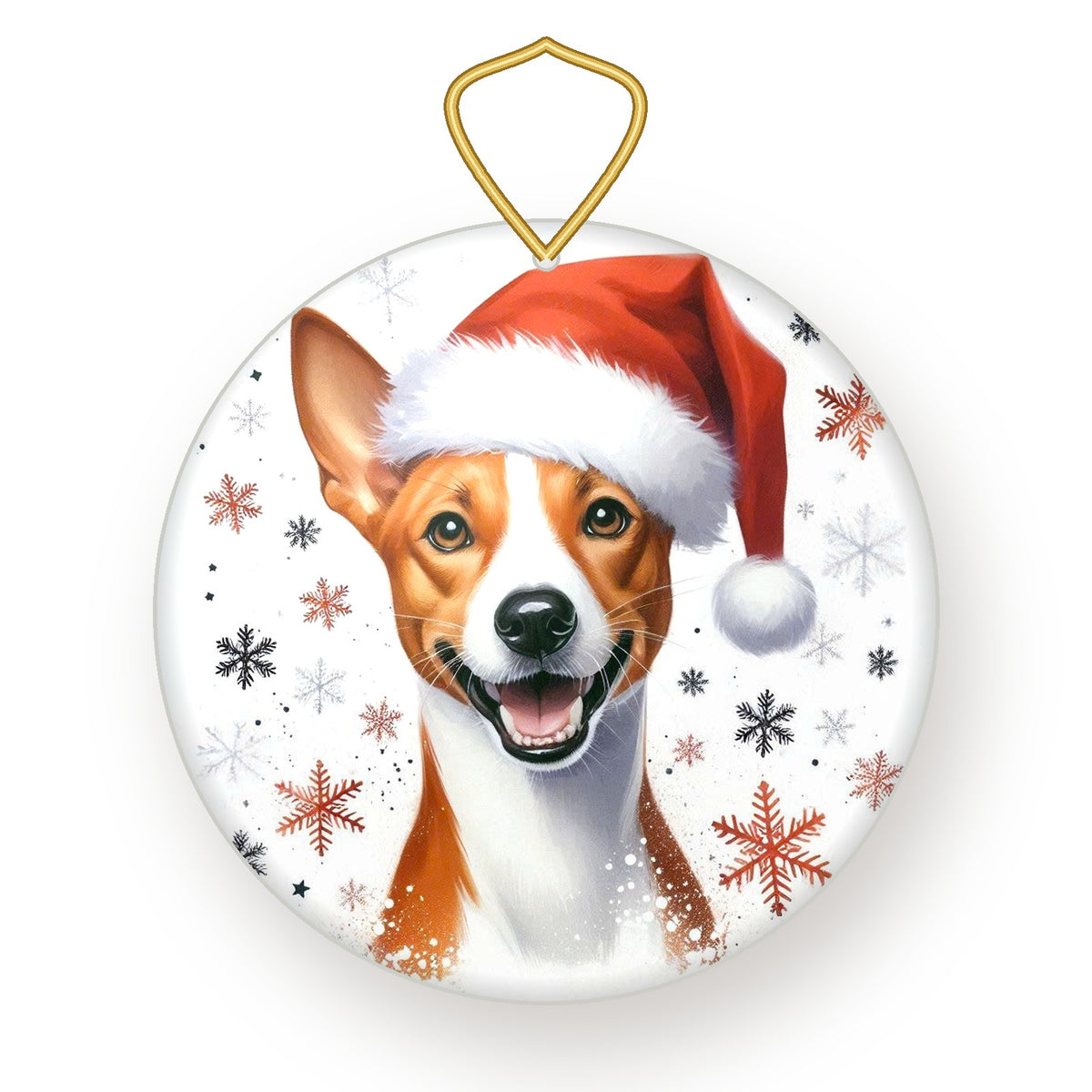 Basenji Christmas ornament