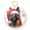 Belgian Sheepdog Christmas ornament