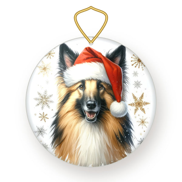 Belgian Tervuren Christmas Ornament