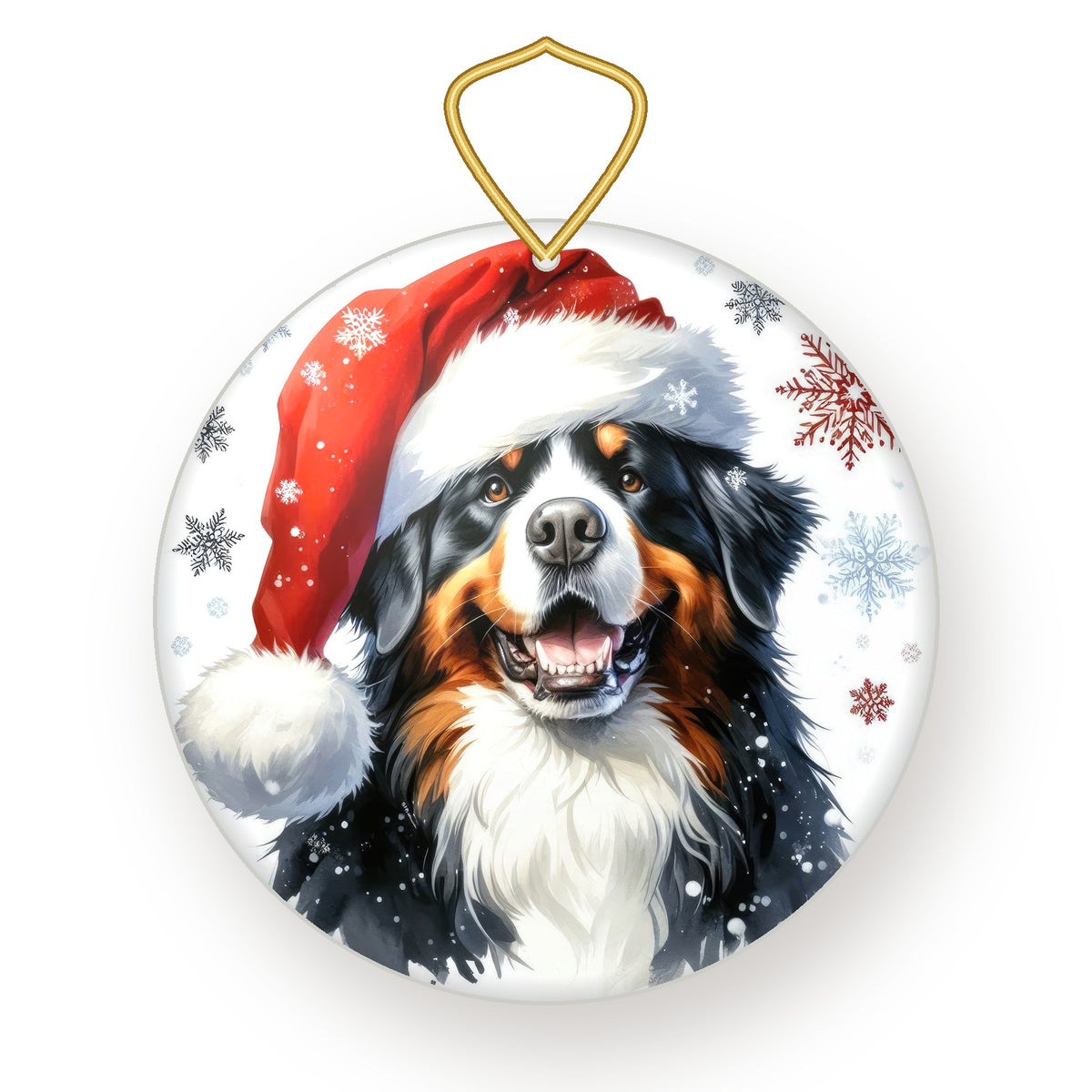 Bernese Mountain Dog Christmas ornament