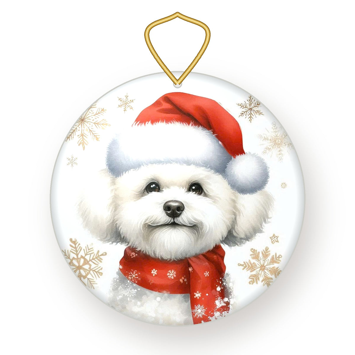 Bichon Frise Christmas ornament