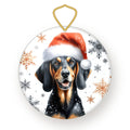 Black and Tan Coonhound Christmas ornament