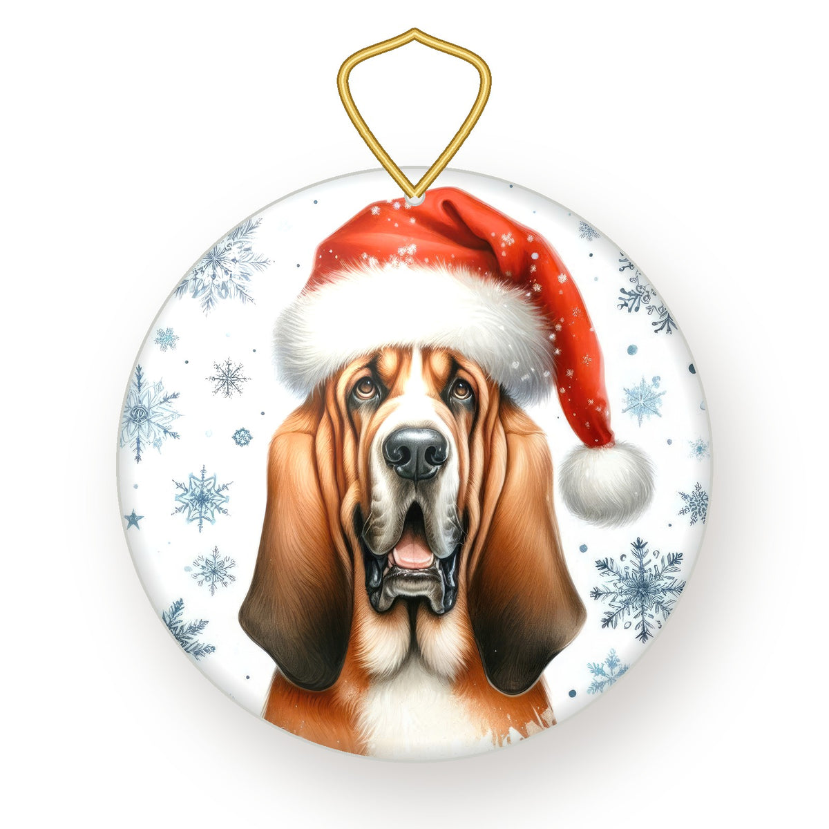 Bloodhound Christmas ornament