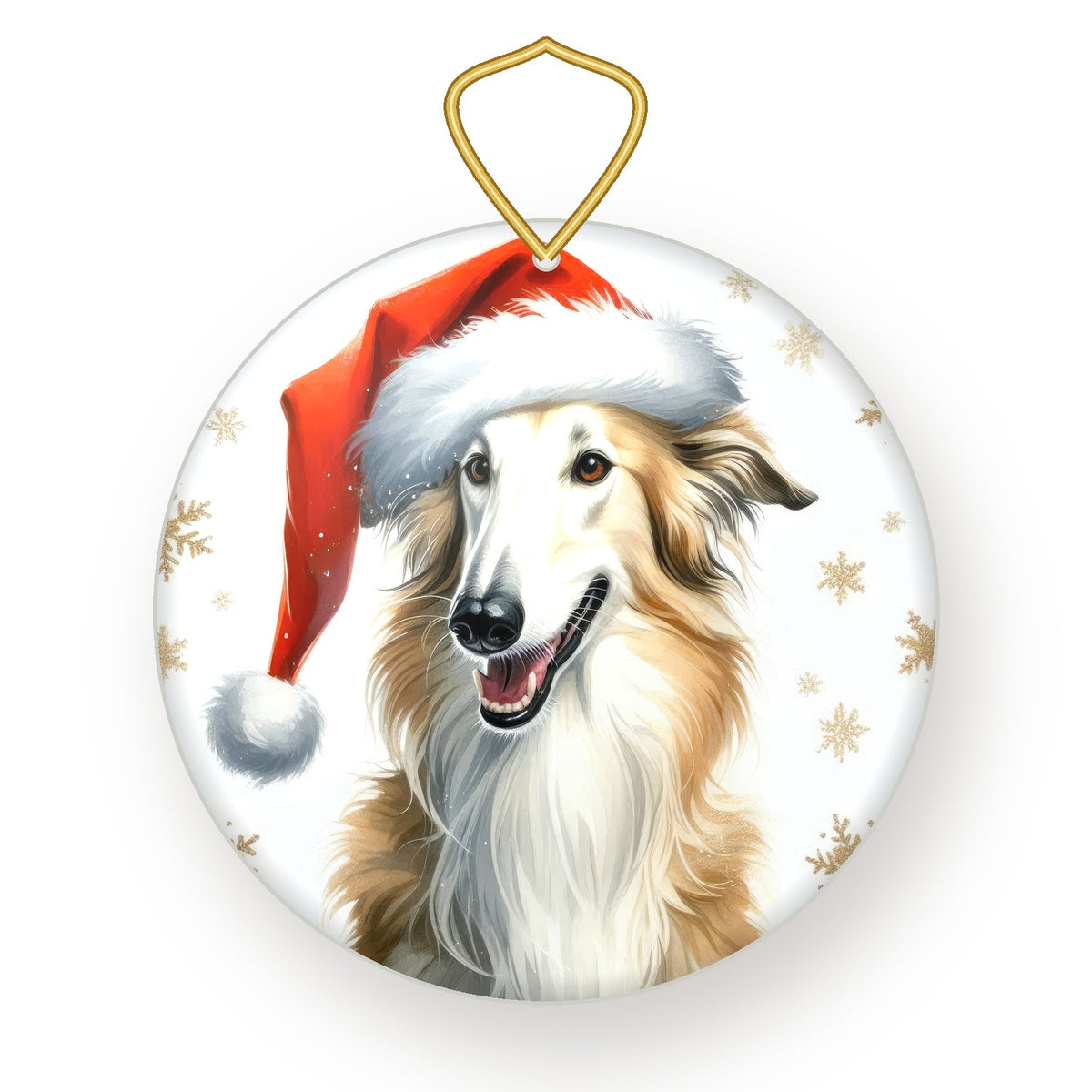 Borzoi Christmas ornament