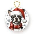 Boston Terrier Christmas ornament