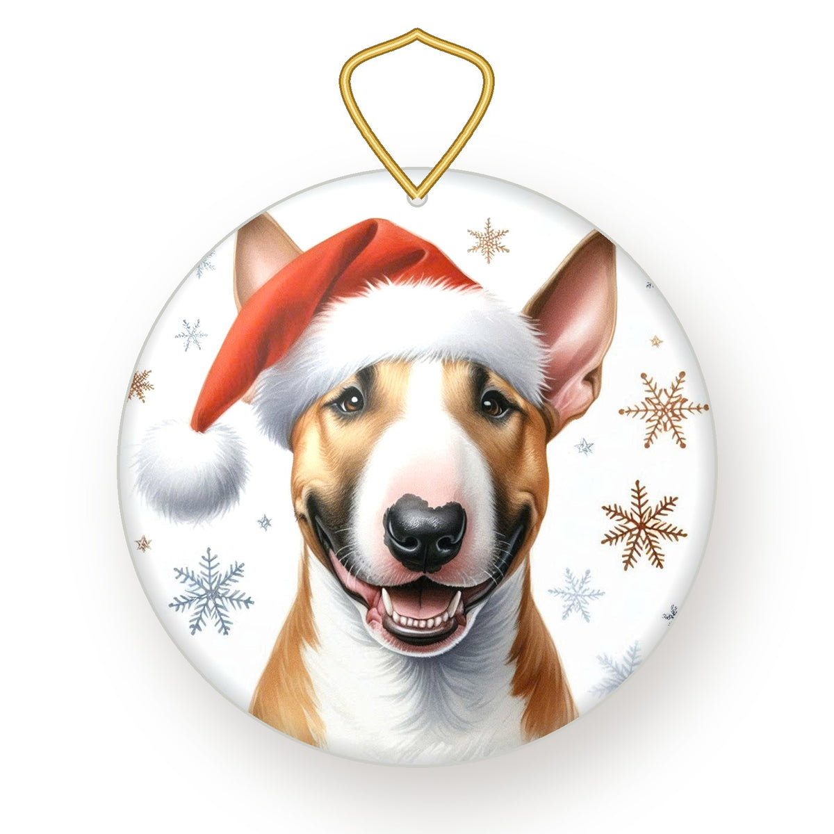 Bull Terrier Christmas ornament