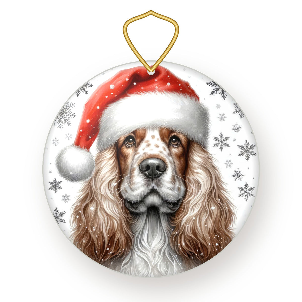 Clumber Spaniel Christmas ornament