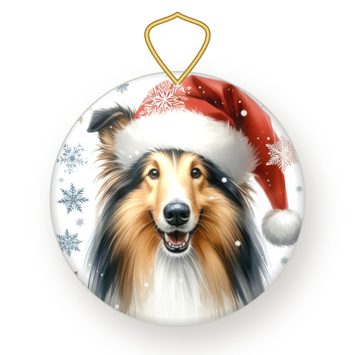 Collie (Sable) Christmas ornament