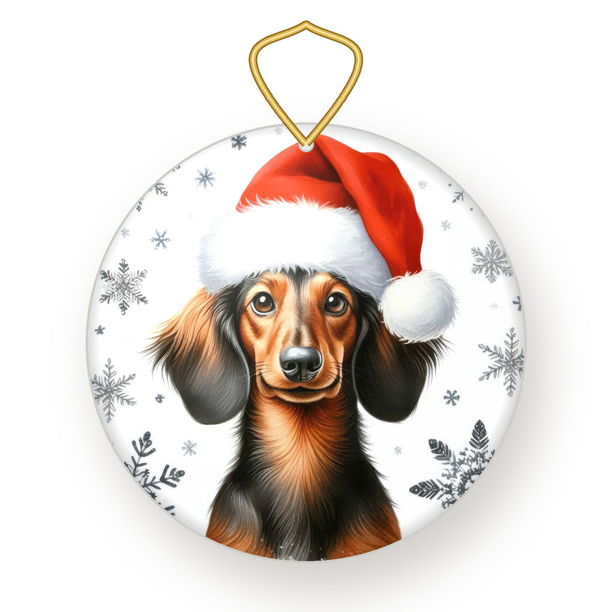 Dachshund Christmas ornament