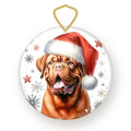 Dogue de Bordeaux Christmas ornament