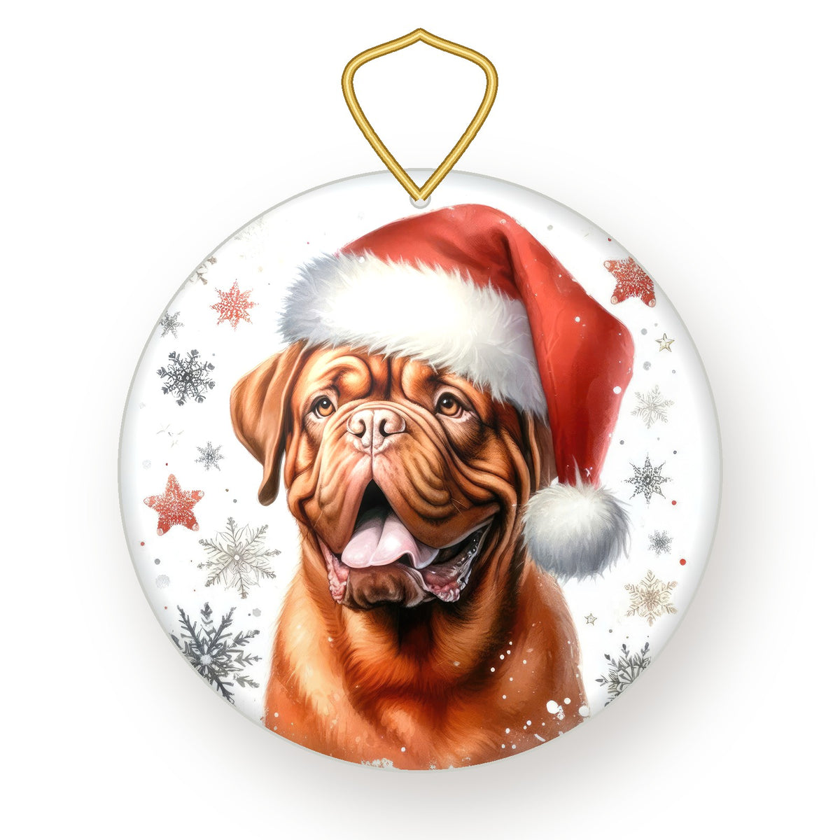 Dogue de Bordeaux Christmas ornament