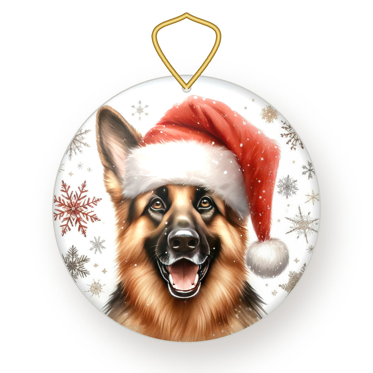 German Shepherd Christmas ornament