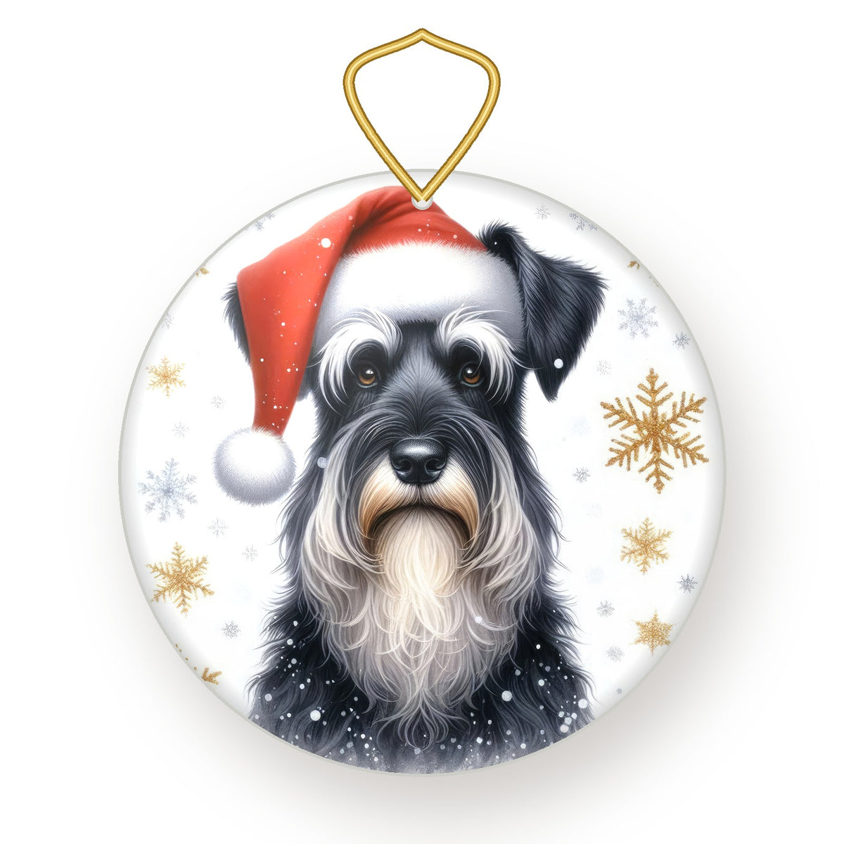 Giant Schnauzer Christmas ornament