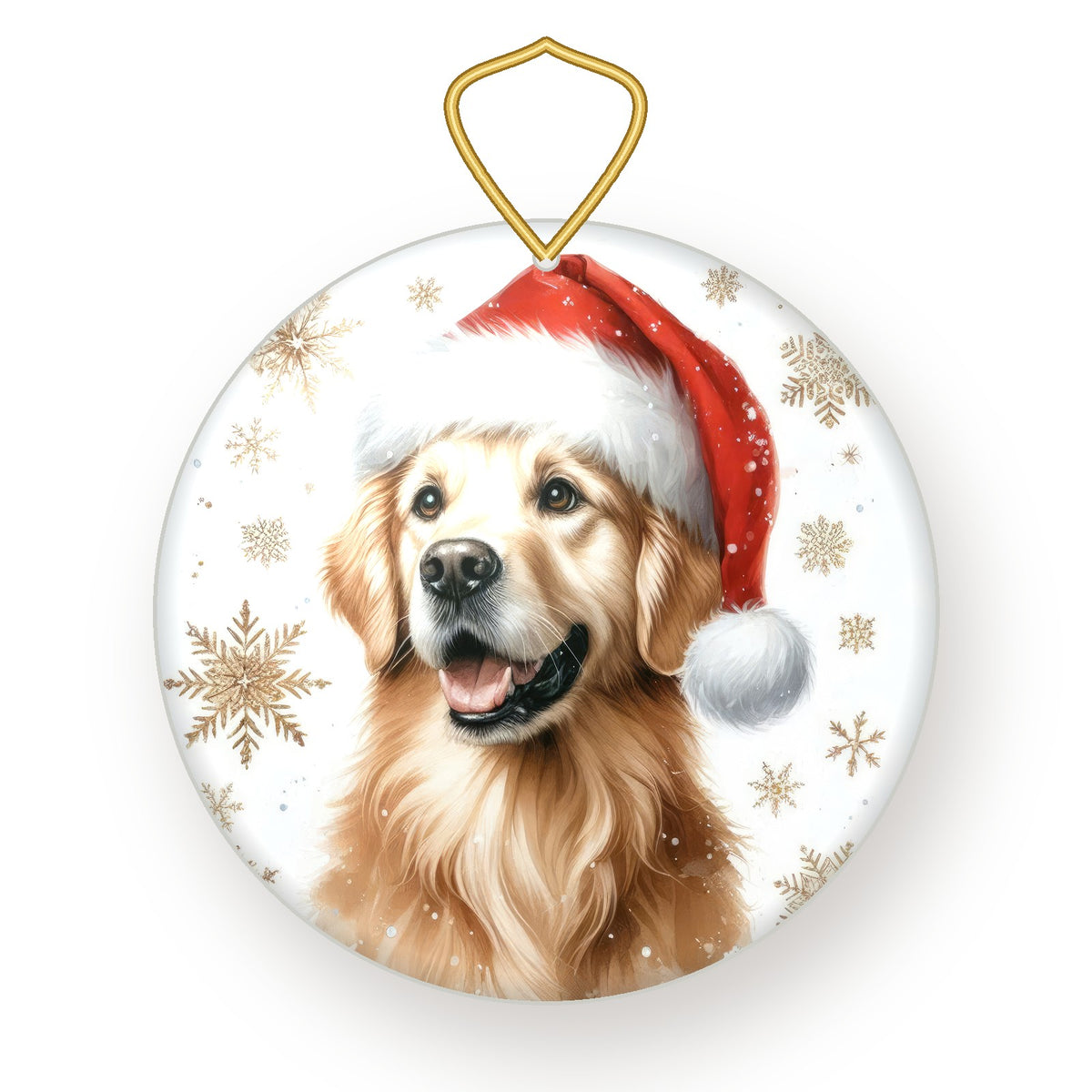 Golden Retriever Christmas ornament