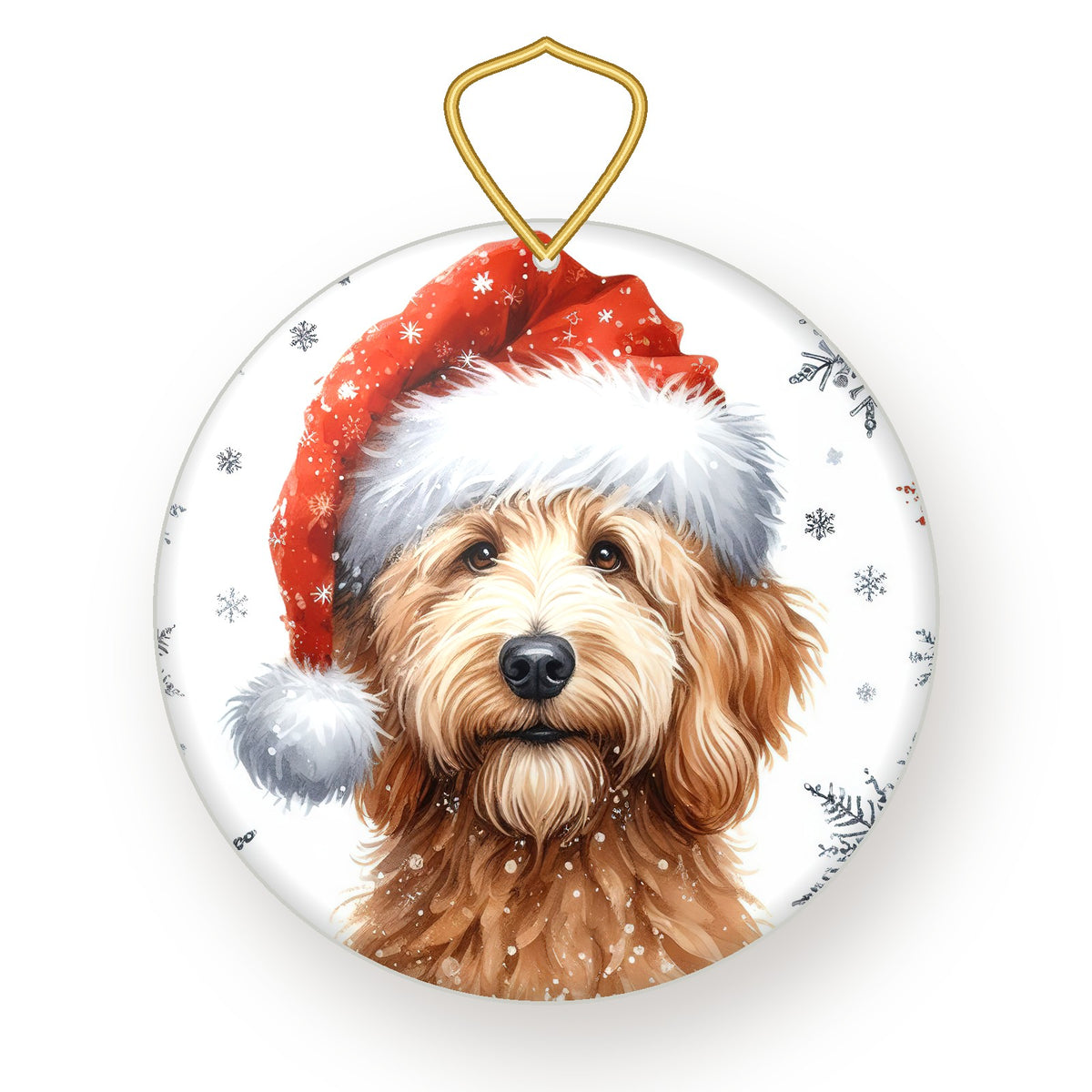 Goldendoodle Christmas ornament