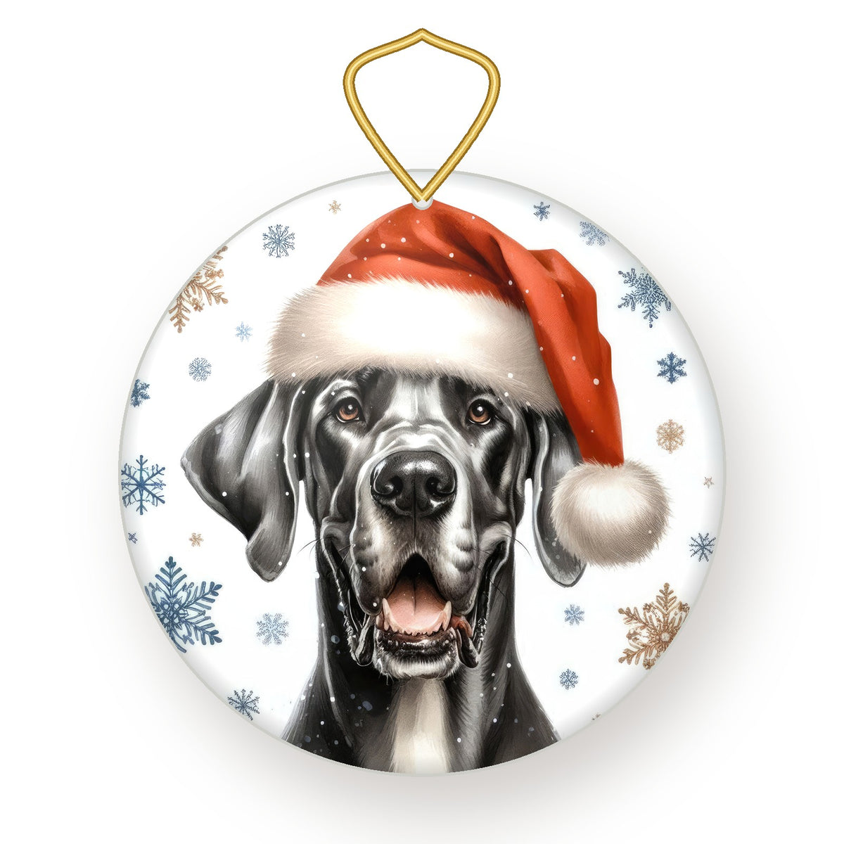 Great Dane Christmas ornament