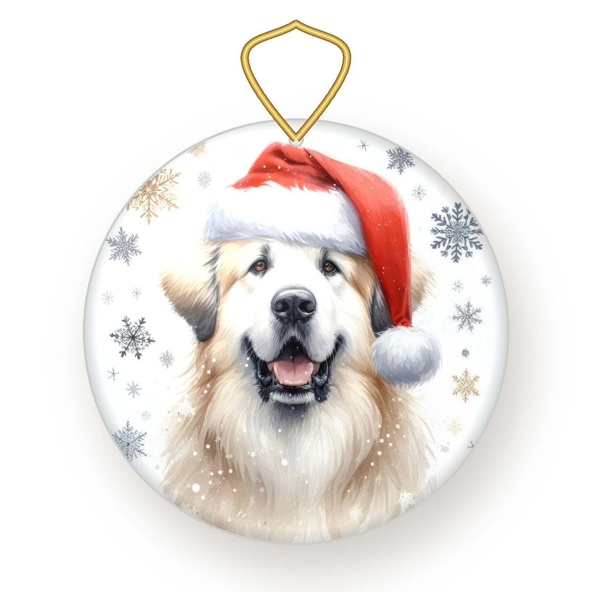 Great Pyrenees Christmas ornament