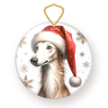 Greyhound Christmas ornament