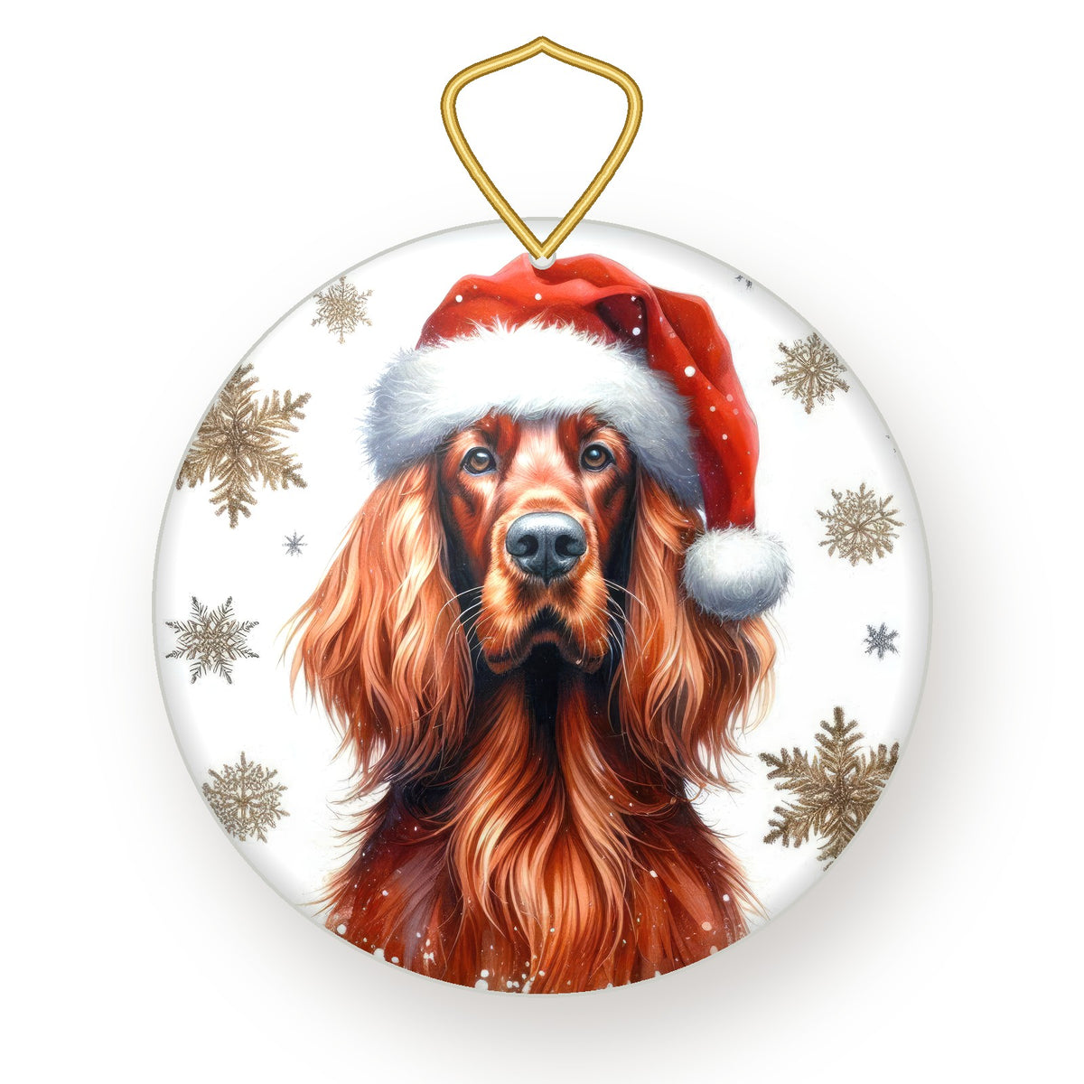 Irish Setter Christmas ornament