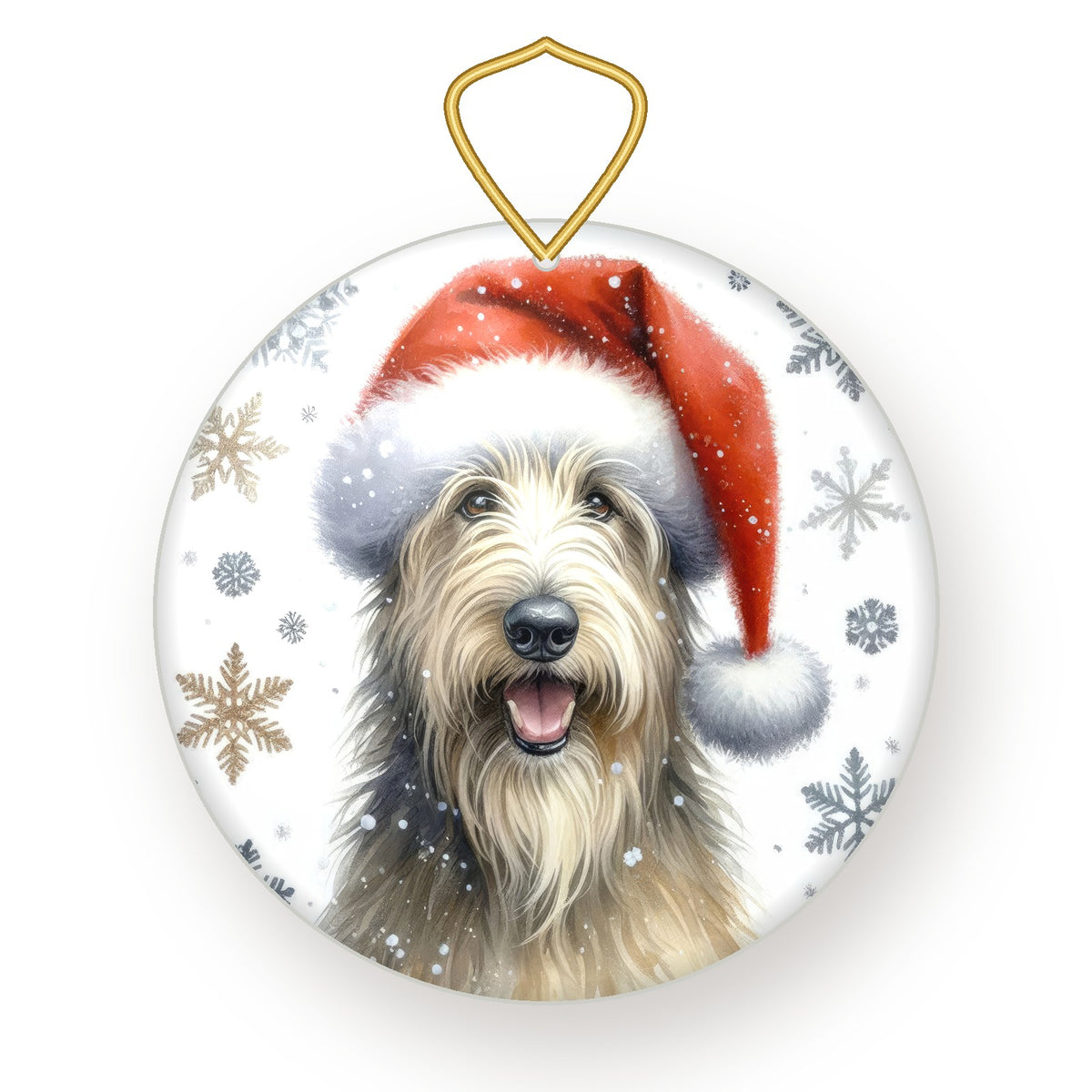 Irish Wolfhound Christmas ornament
