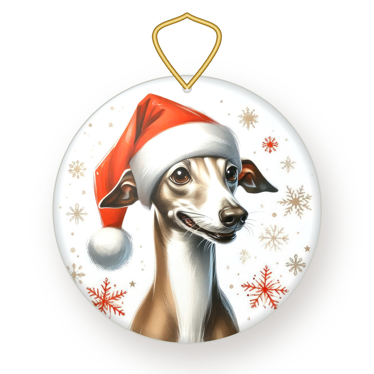 Italian Greyhound Christmas ornament