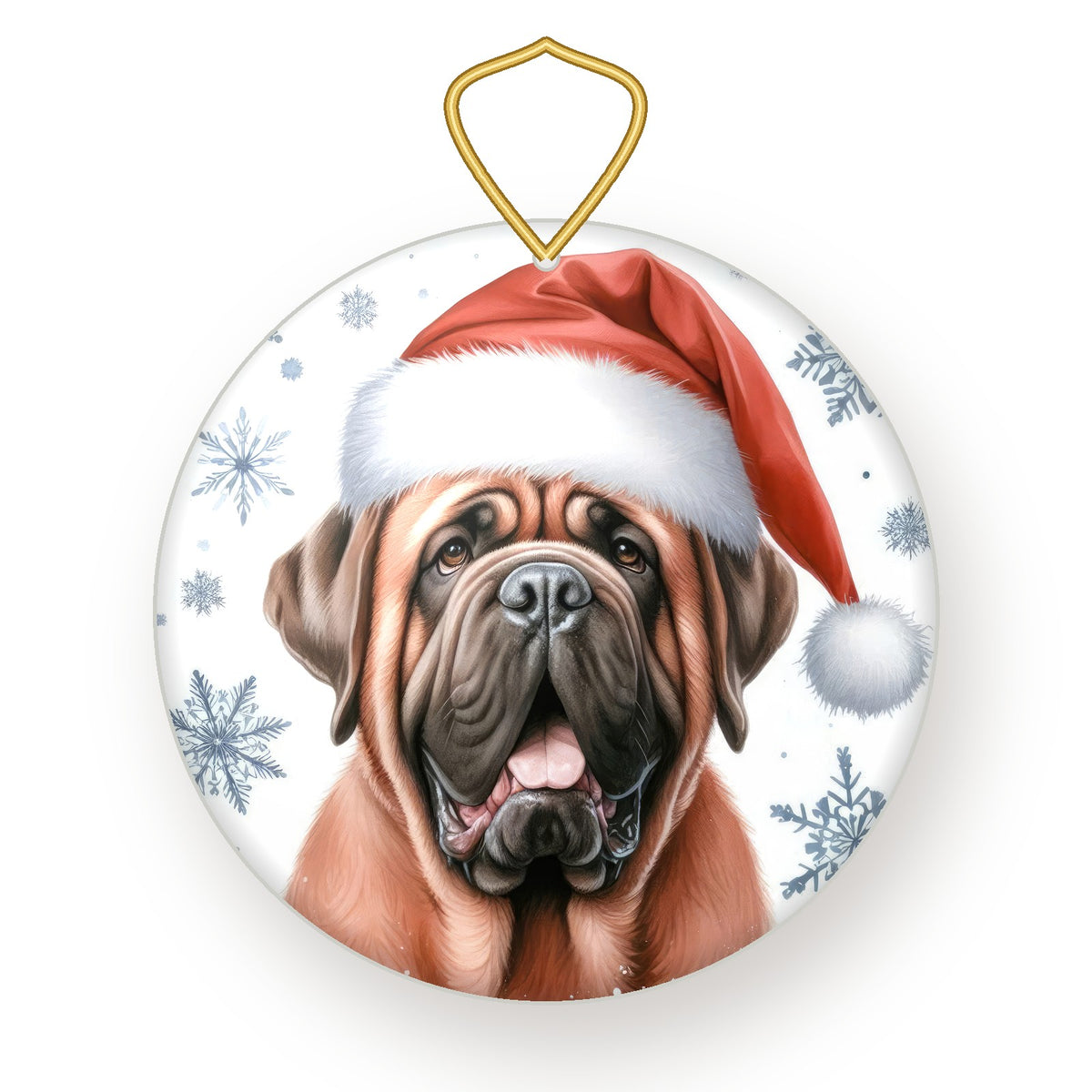 Neapolitan Mastiff Christmas ornament