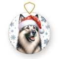 Norwegian Elkhound Christmas ornament
