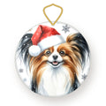 Papillon Christmas ornament