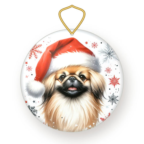 Pekingese Christmas ornament
