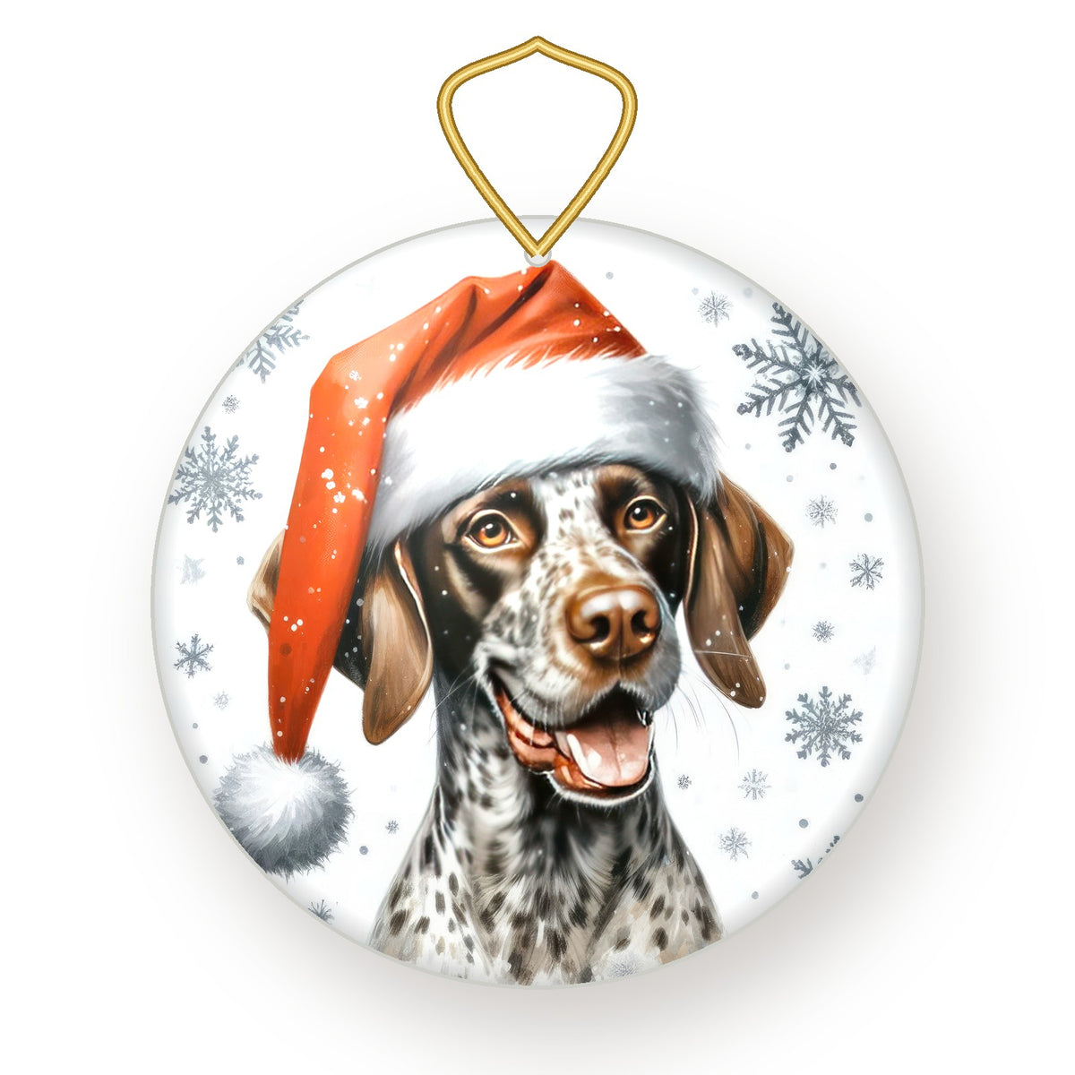 Pointer Christmas ornament