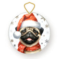 Pug Christmas ornament
