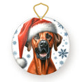 Rhodesian Ridgeback Christmas ornament