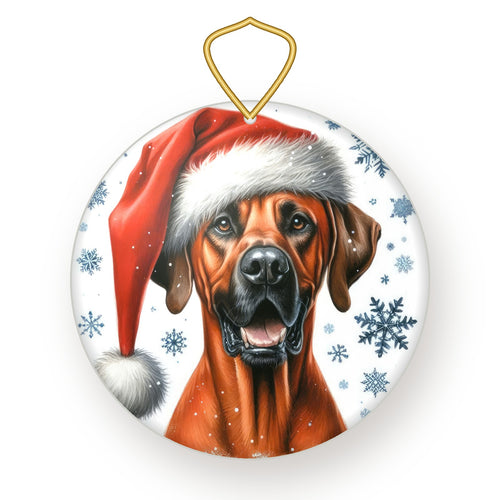 Rhodesian Ridgeback Christmas ornament