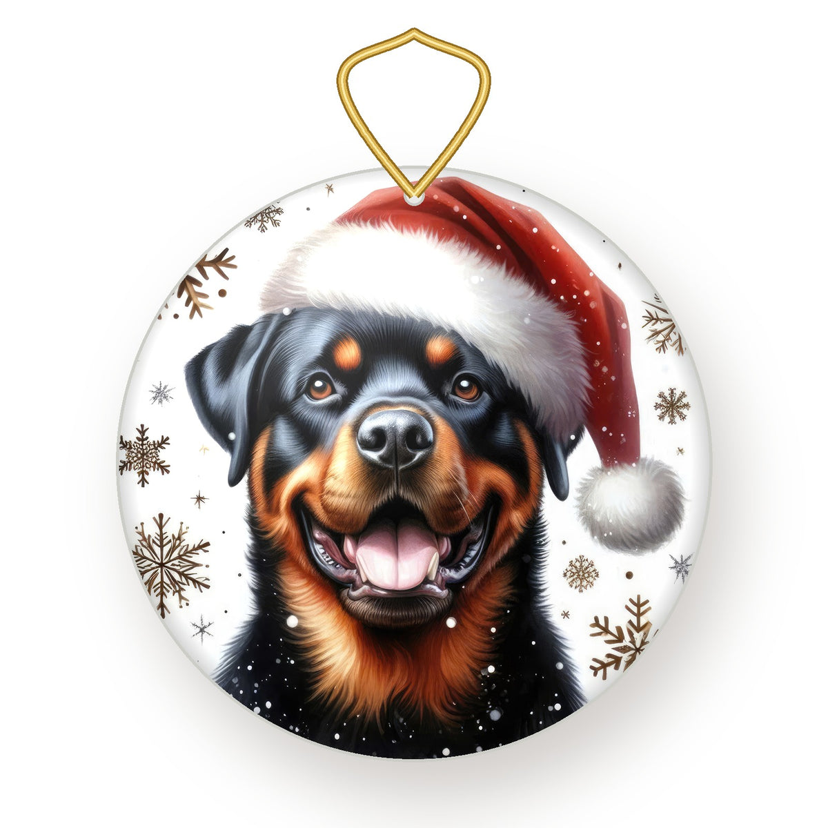 Rottweiler Christmas ornament