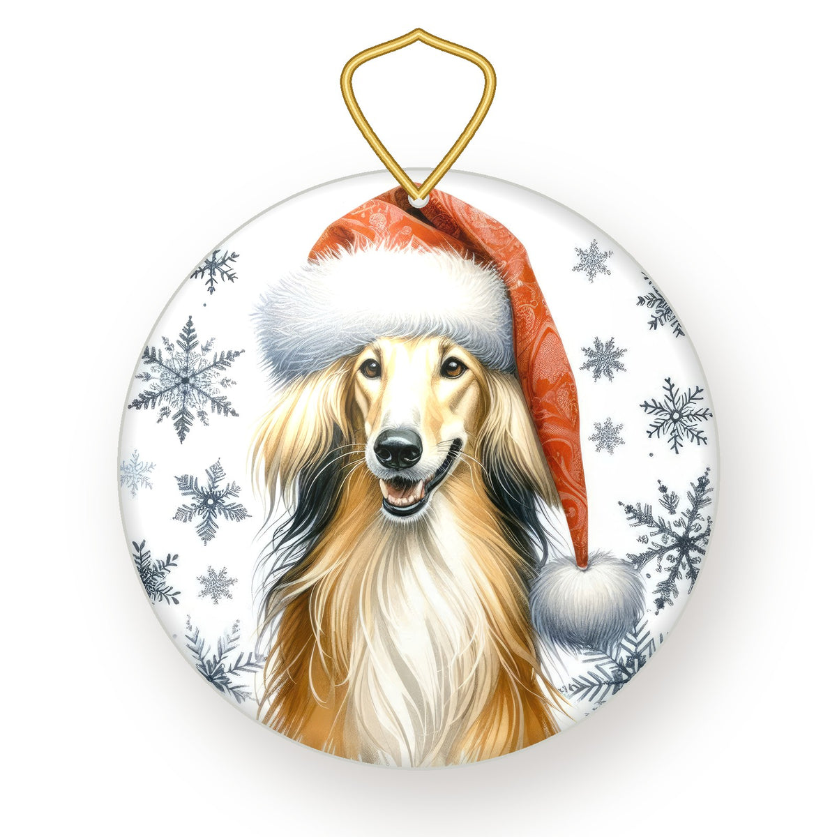 Saluki Christmas ornament
