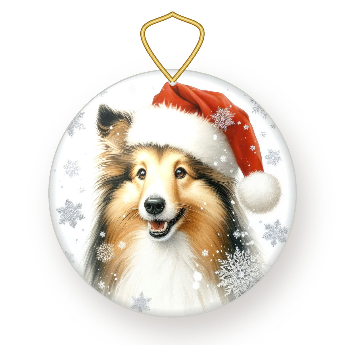 Shetland Sheepdog Christmas ornament