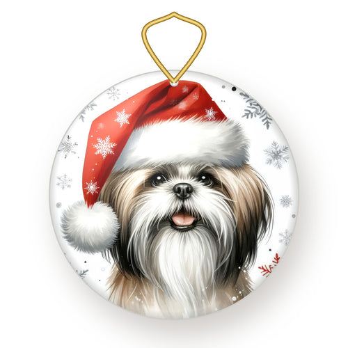 Shih Tzu Christmas ornament
