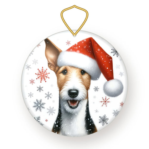 Smooth Fox Terrier Christmas ornament