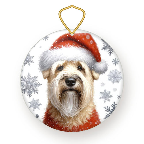 Soft Coated Wheaten Terrier Christmas ornament