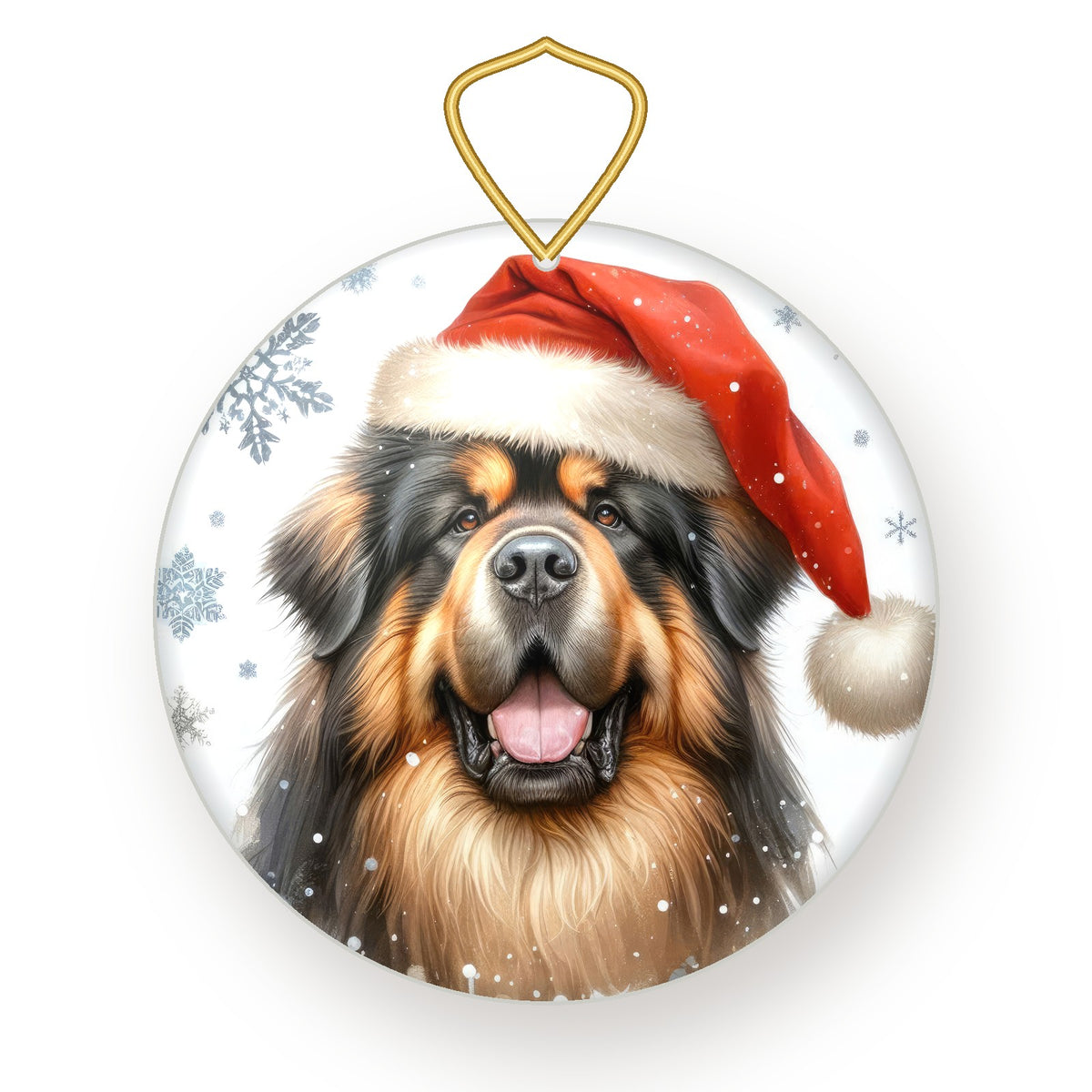 Tibetan Mastiff Christmas ornament