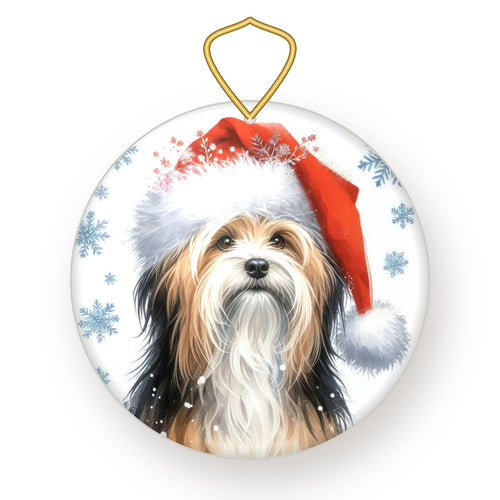 Tibetan Terrier Christmas ornament
