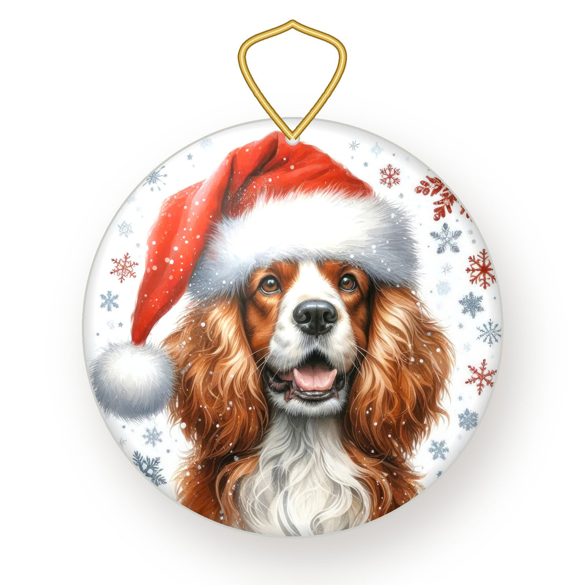 Welsh Springer Spaniel Christmas ornament