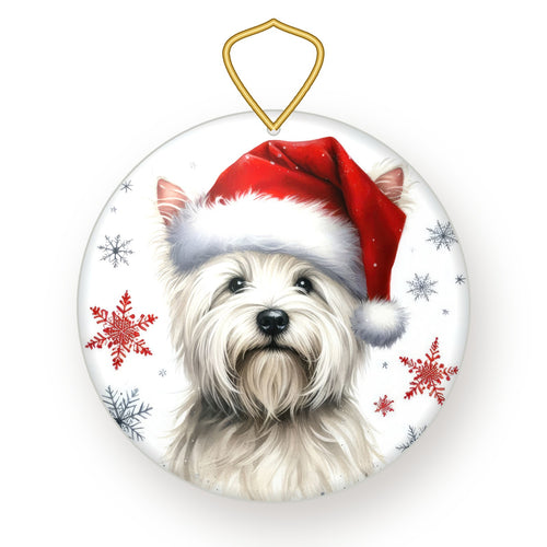 West Highland White Terrier Christmas ornament