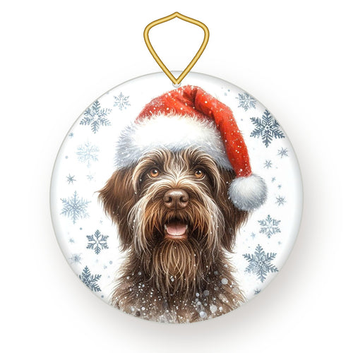 Wirehaired Pointing Griffon Christmas ornament