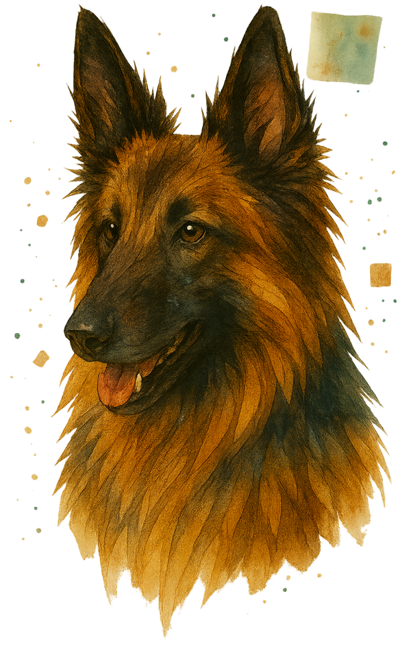 Belgian Tervuren Watercolor