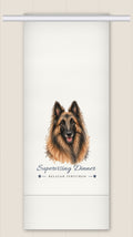 Belgian Tervuren tea towel - Supervising Dinner