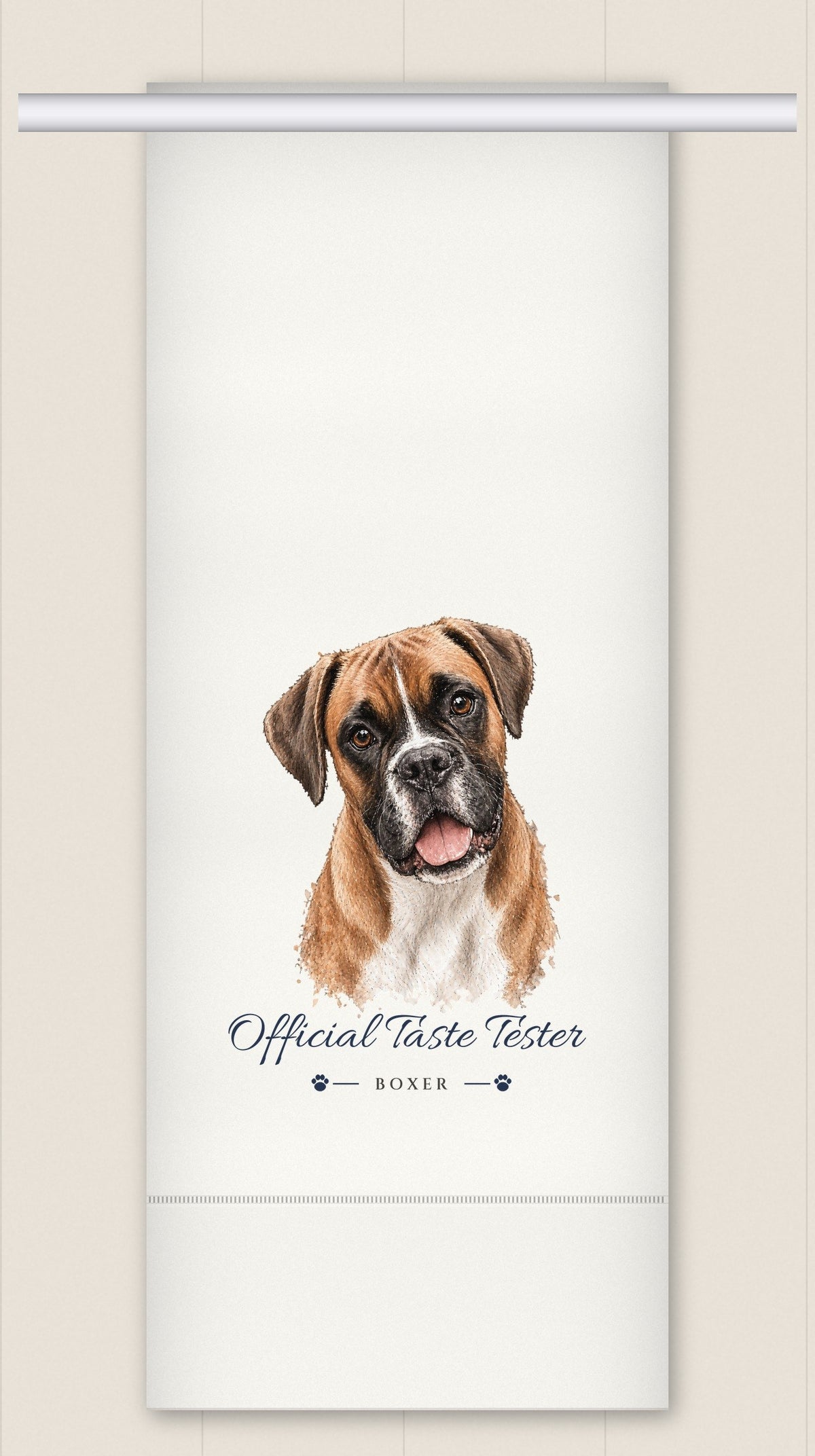 Boxer tea towel - Official Taste Tester