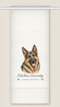 German Shepherd tea towel - Kitchen Security