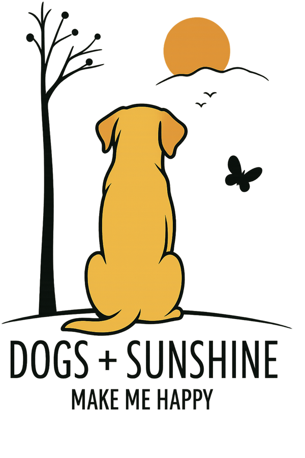 Dogs + Sunshine Make Me Happy - Yellow Lab